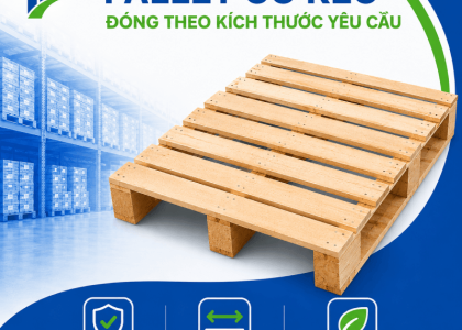 Pallet gỗ keo đóng theo kích thước yêu cầu